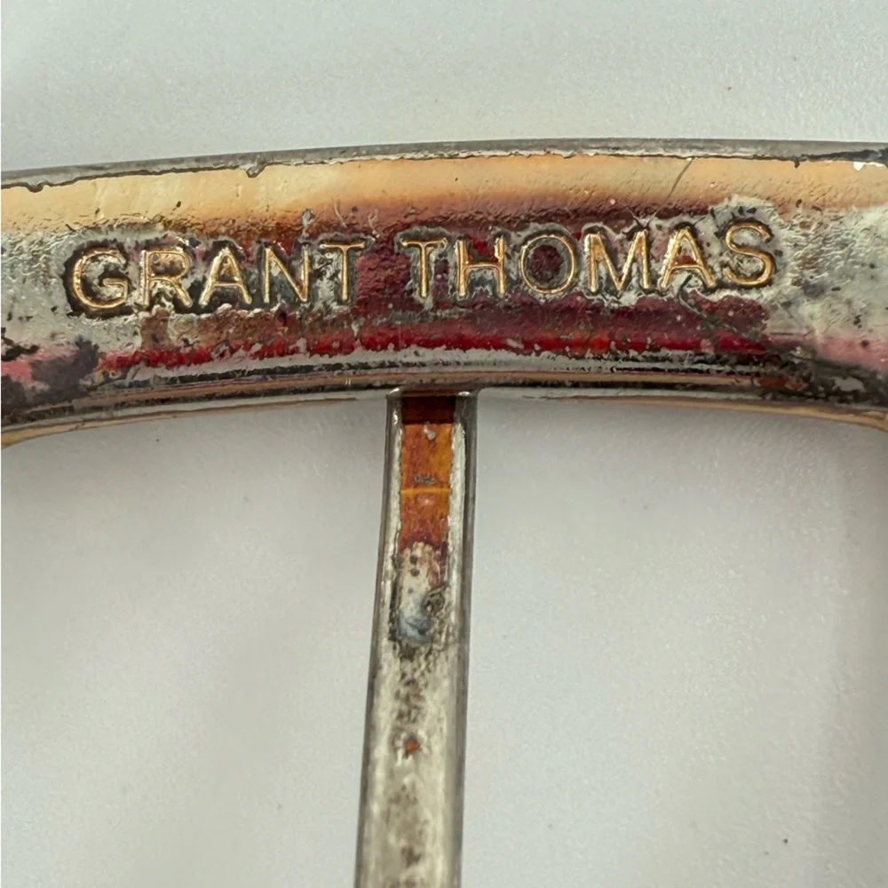 Grant Thomas Black Leather Men’s Contemporary‎ Belt 38